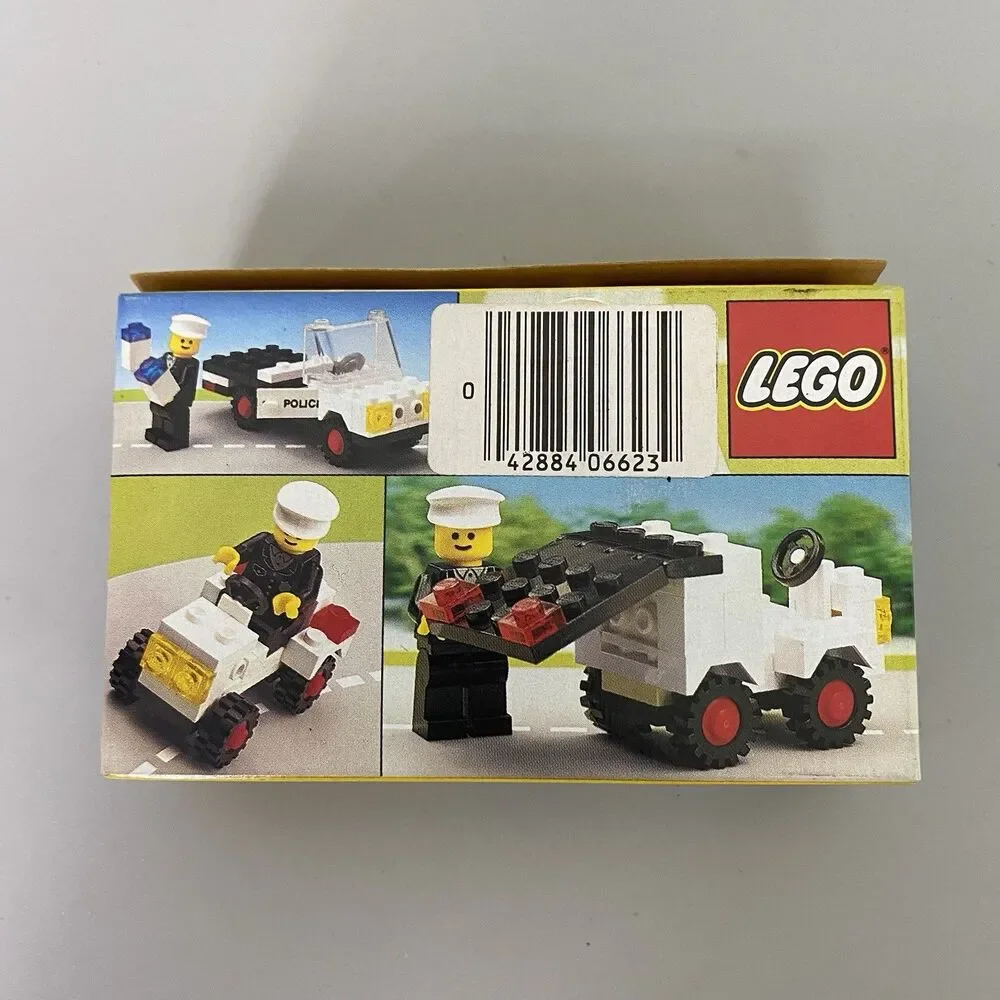 Vintage LEGO 6623 Police Car 1983 Classic LEGOLAND Town System series Sealed NOS